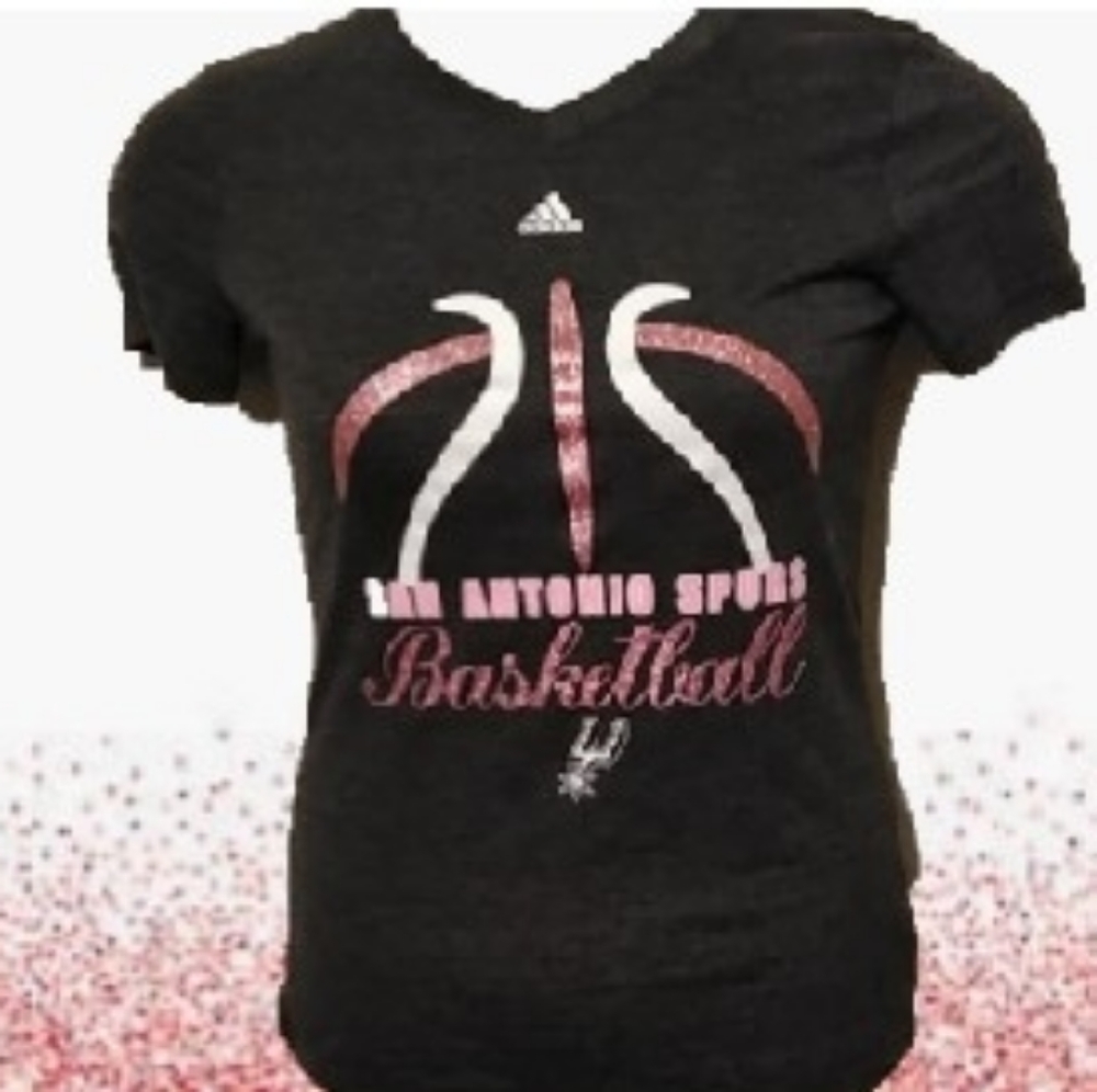 Adidas San Antonio Spurs Pink and Gray size L